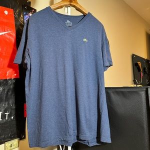 Lacoste v neck tee shirt